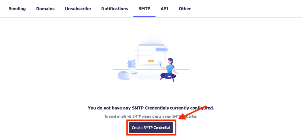 create smtp