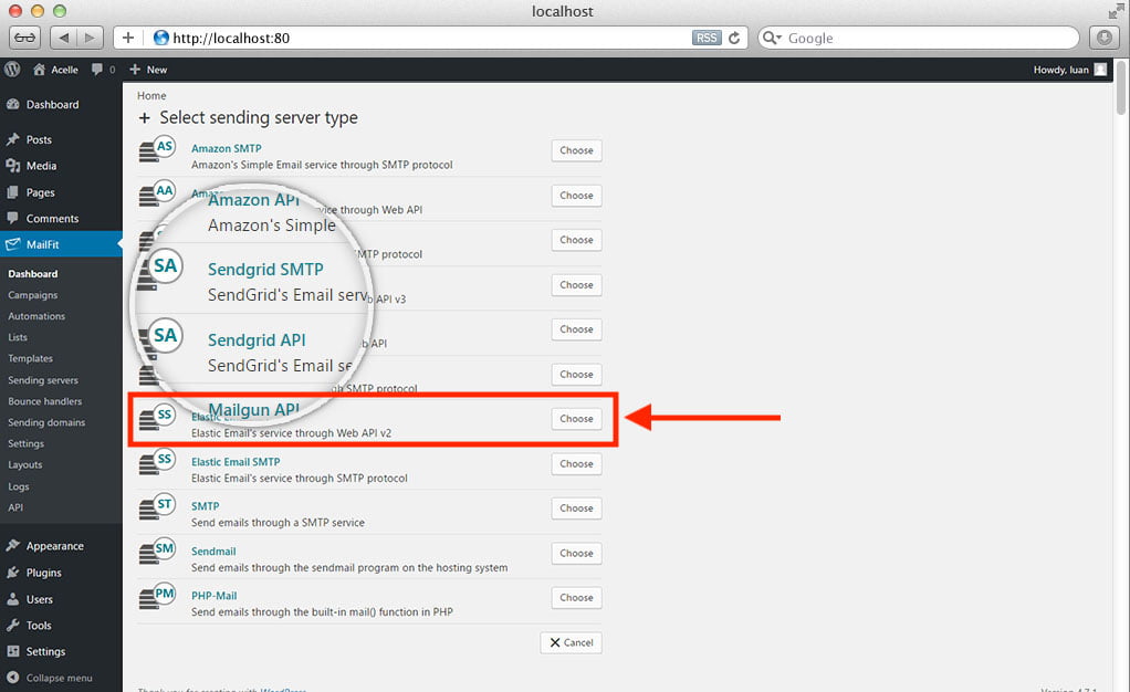 mailfit config